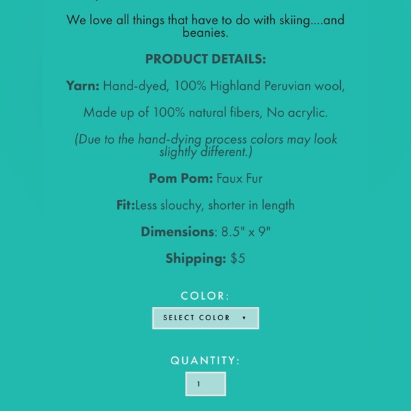 NWT Allie Caps Handknit Pink and White Ski Beanie with Pom Pom- OS - Picture 8 of 8